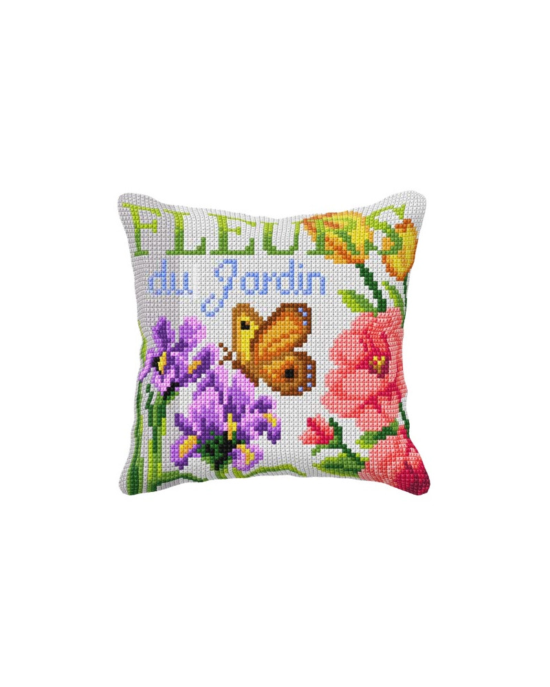 Zestaw do haftu krzyżykowego poduszka - Motyl