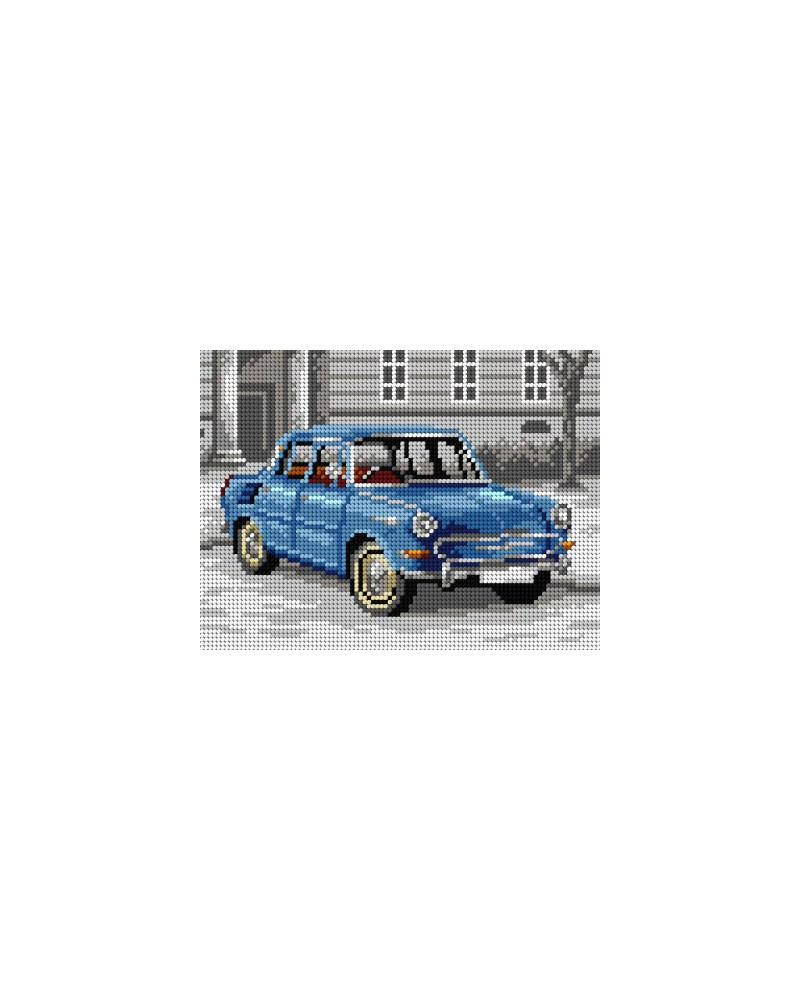 Kanwa z nadrukiem Zabytkowy samochód - Skoda 1000MB