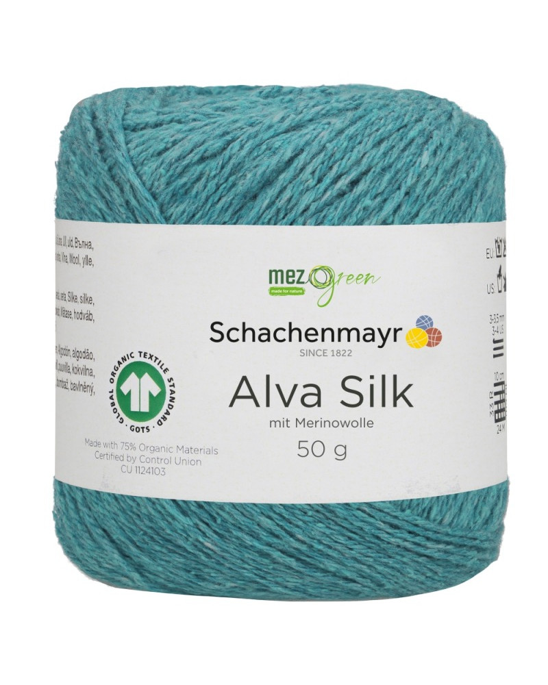 Włóczka Alva Silk - turkus
