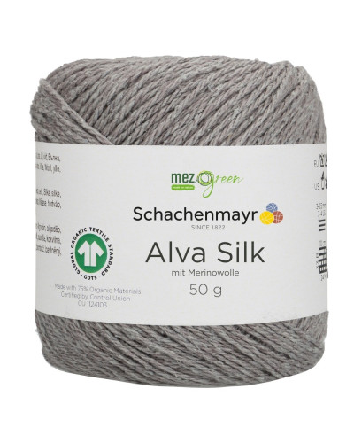 Włóczka Alva Silk - szary