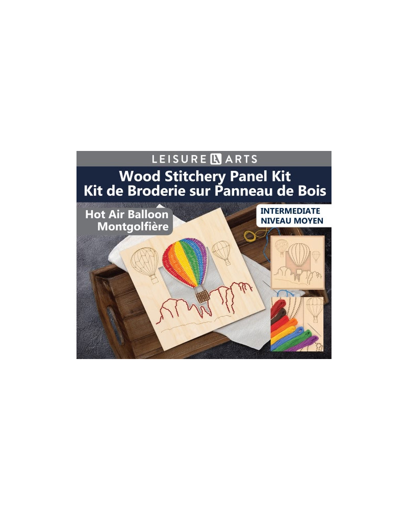 Komplet do wyszywania na sklejce obrazek - Balon