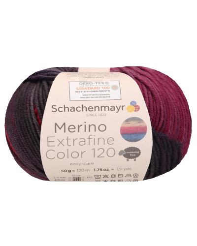 Włóczka Merino Extrafine Color - owoce leśne