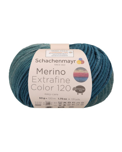 Włóczka Merino Extrafine Color - odcienie szmaragdu