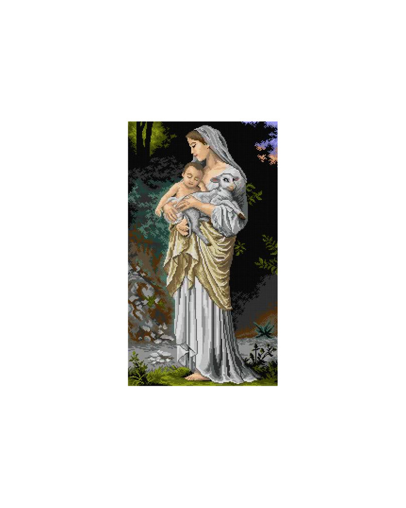 Kanwa z nadrukiem William Adolphe Bourguereau - Niewinność