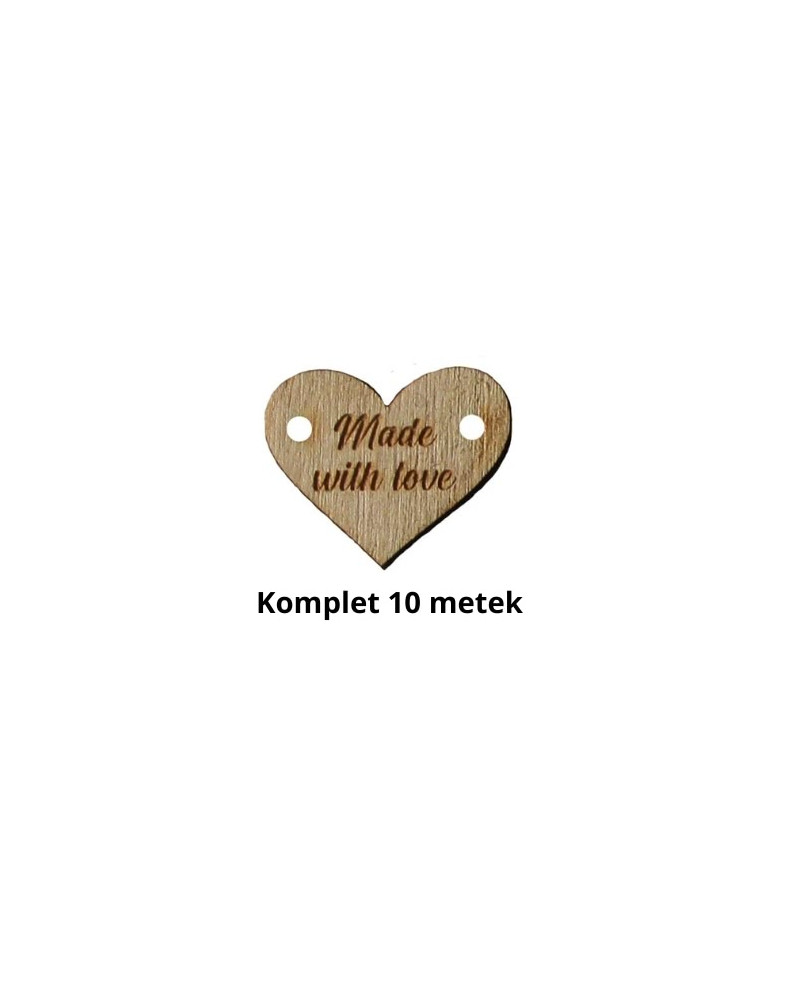 Metka ze sklejki - Made with love