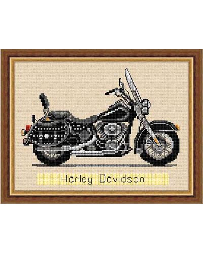 Schemat do haftu Motocykl - Harley Davidson