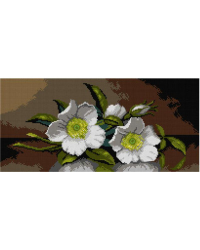 Kanwa z nadrukiem Martin Johnson Heade - Róże Cherokee