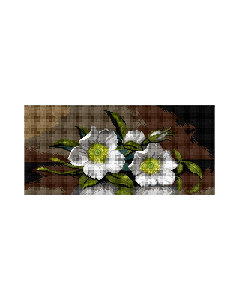 Kanwa z nadrukiem Martin Johnson Heade - Róże Cherokee