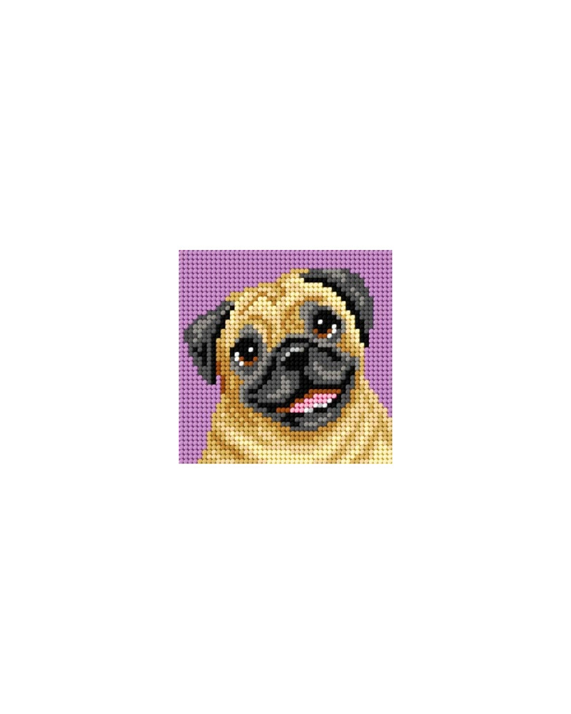 Zestaw do haftu gobelinowego obrazek – Mops